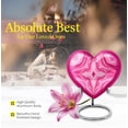 thumbnail image 5 of SABURIAL Pink Urn - Unique Funeral Urn For Ashes - Combo Of 8 Inch & 3 Inch - Burial Urns For Female - Large Cremation Urns For Human Ashes Adult Man, 5 of 7