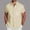 Beige, variant on Cotton Linen Shirts for Men Summer Short Sleeve Button Down Collared Lightweight Business Casual Formal Work Shirts