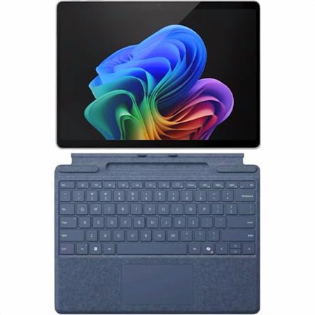 Microsoft Surface Pro Copilot+ PC Touchscreen 13" LCD Snapdragon X Plus Processor 16GB RAM 512GB SSD (11th Edition) Platinum & Surface Pro Keyboard (with Pen Storage, Sapphire)