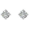 thumbnail image 3 of 1/3 Carat 4-Prong Diamond Stud Earringsin 14K White Gold, 3 of 6