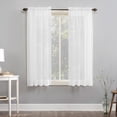 thumbnail image 1 of Mainstays Marjorie Sheer Voile Window Curtains Panel Pair, 1 of 5