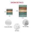 thumbnail image 7 of Teal Turquoise Wooden Kitchen Dish Towels for Drying Dishes Set of 2, Rustic Retro Farmhouse Western Country Waffle Weave Microfiber Hand Tea Bathroom Towels Quick Dry & Absorbent Towel 12x12, 7 of 7