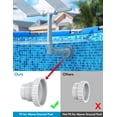 thumbnail image 4 of Pool Fountain for Above and In-Ground Pools, Adjustable Dual Spray Waterfall Sprinkler Cooler for Pool, Swimming Pool Spa Water Temperatures, High-Pressure Pool Spray Fountain, 4 of 7