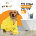 thumbnail image 3 of PAWPUP Dog Towel Super Absorbent Quick Drying Super Soft Microfiber Pet Towel for Dogs, Cats and Other Pets (40 x 24 Inches, Yellow and Green), 3 of 7