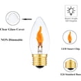 thumbnail image 4 of LED Flickering Light Bulbs E26 Flame Effect Bulb Standard Base, Fire Light Bulbs for Halloween Christmas Decoration, 2 Pack, 4 of 5