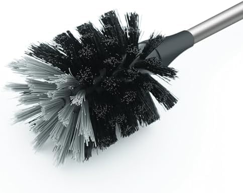 Long Bottle Brush, 15.15 in Bendable Cleaner Brushes for Cleaning Neck Beer Bottles, Wine, Baby Bottles, Water Bottles, Tumblers, Flask, Bird Feeder, Vase, Pipes and Brewing Supplies Black/1Pack