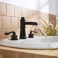 thumbnail image 6 of BWE Waterfall 8-16 Inch 3 Holes Two Handle Matte Black Widespread Commercial Bathroom Sink Faucet, 6 of 9