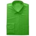 thumbnail image 5 of Men's Berlioni Long Sleeve Regular Fit Button Up Solid Dress Shirt, 5 of 5