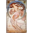 thumbnail image 3 of Mucha, Alphonse 10x14 Black Modern Framed Museum Art Print Titled - Dance, 1898, 3 of 5