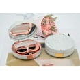 thumbnail image 3 of 2 Pack Marble Contact Lens Case All In One Travel Contact Container Soak Storage Kit(Rose Gold + Gold), 3 of 7