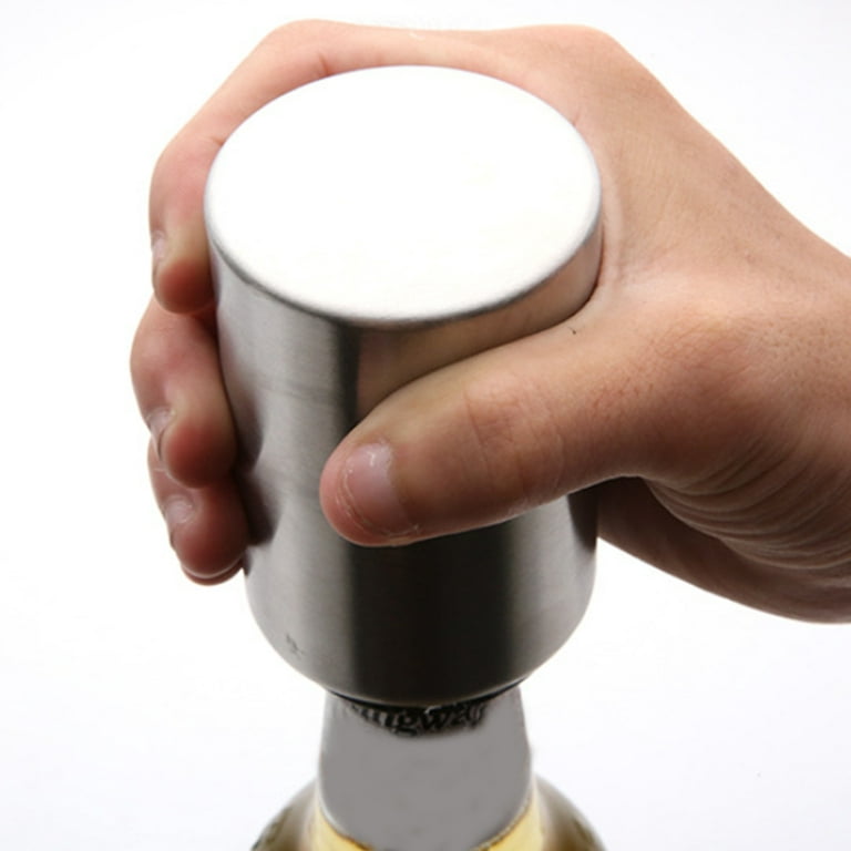 Beer Bottle Opener (Stainless): Automatic Bottle Opener, No Damage to Bottle  Cap, Spring Loaded Bottle Openers