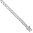 thumbnail image 4 of 925 sterling silver cubic zirconia cz tennis bracelet, 4 of 6