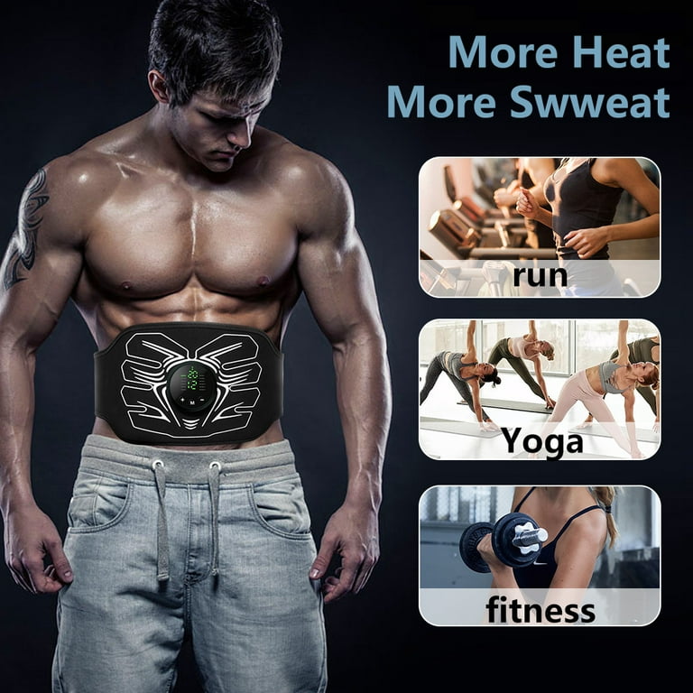 ABS Muscle Stimulator Ab Machine Abdominal Toning Belt Workout Portable Ab Stimulator Home Office Fitness Workout Equipment for Abdomen