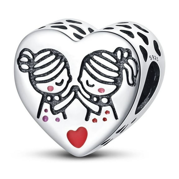 Sisters' Beads Charm, Compatible with Most Bracelet, Charm for Bracelet
