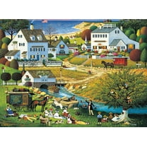 500 Piece Jigsaw Puzzle -Charles Wysocki - Hound of The Baskervilles - 500 Piece Jigsaw Puzzle for Adults Challenging Puzzle Perfect for Game Nights - 26.75 x 19.75