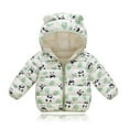 thumbnail image 2 of Staki Toddler Heavy Winter Jacket, Wind-resistant Water-resistant Shell, Fleece Inner Toddler Sweater 18M,24M,2T,3T,4T,5T,6-8Y(Light Green,18-24 Months), 2 of 7