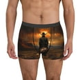 thumbnail image 1 of Fotbe Western Rainy Desert Cowboy Calzoncillos Tipo Boxer con Bolsa de Soporte Total para Hombre, X-Temp Fresco, Transpirable y de Secado Rápido-X-Large, 1 of 5