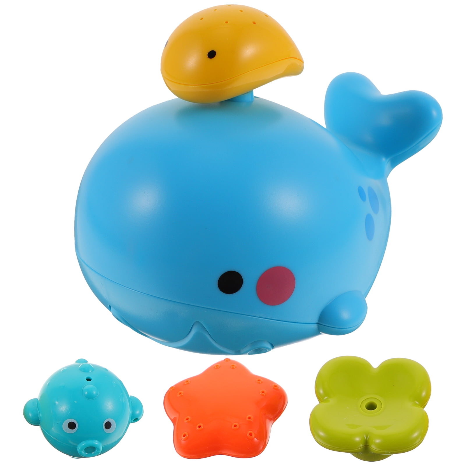 1 Set Whale Shaped Baby Bath Toys Sprinkler Bathtub Toys Spray Water