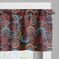 thumbnail image 5 of Ambesonne Abstract Valance & Curtain, Circular Spiral Shapes, 55"x30", Multicolor, 5 of 6