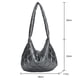thumbnail image 3 of Bolsas De Hombro Bolso Bolso acolchado de algodón de otoño invierno Bolso de hombro acolchado Moda para el trabajo (gris), 3 of 8