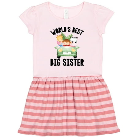 

Inktastic World s Best Big Sister Gift Toddler Girl Dress