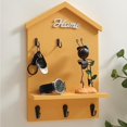 thumbnail image 3 of House Shape Key Storage Hooks Wooden Keychain Organizer Ideal For Schools Home Companies  Blue, 3 of 8