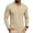 Beige, variant on Knit Golf Polo Shirts for Men Performance with Pocket Long Sleeve Shirts Pullover Casual Solid Color Collared Classic Fit Mens Shirts