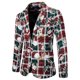 thumbnail image 2 of Chaquetas de Chaqueta de Navidad Para Hombres Estampado Slim Fit Abrigo de Traje Casual de Un Solo Pecho Odeerbi  ODB207409, 2 of 9