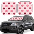 thumbnail image 6 of Kdxio Pig Noses Print 2-Piece Sun Shade Front Windshield - Foldable Car Front Window Sunshades For Most Sedans Suv Truck, 6 of 6