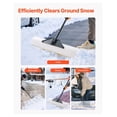 thumbnail image 4 of YYDSBNHH 36 Inch Heavy-Duty Snow Pusher Shovel with Metal Edge, Ergonomic Grip & Segmented Handle – Wide HDPE Blade for Efficient Driveway, Garden & Sidewalk Snow Removal, 4 of 5