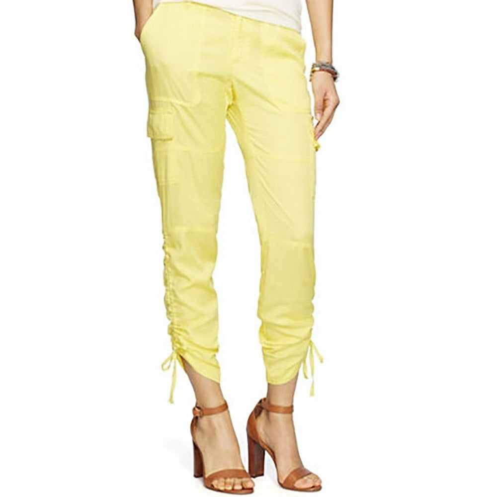 Lauren Ralph Lauren New 60582 RALPH LAUREN Womens Yellow Gathered