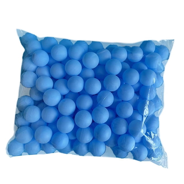 150 piezas bolas de rifa de 40 mm, sin costura, actividad de entretenimiento bolas de pong pequeñas para suministros de fiesta de bricolaje cumpleaños azul claro