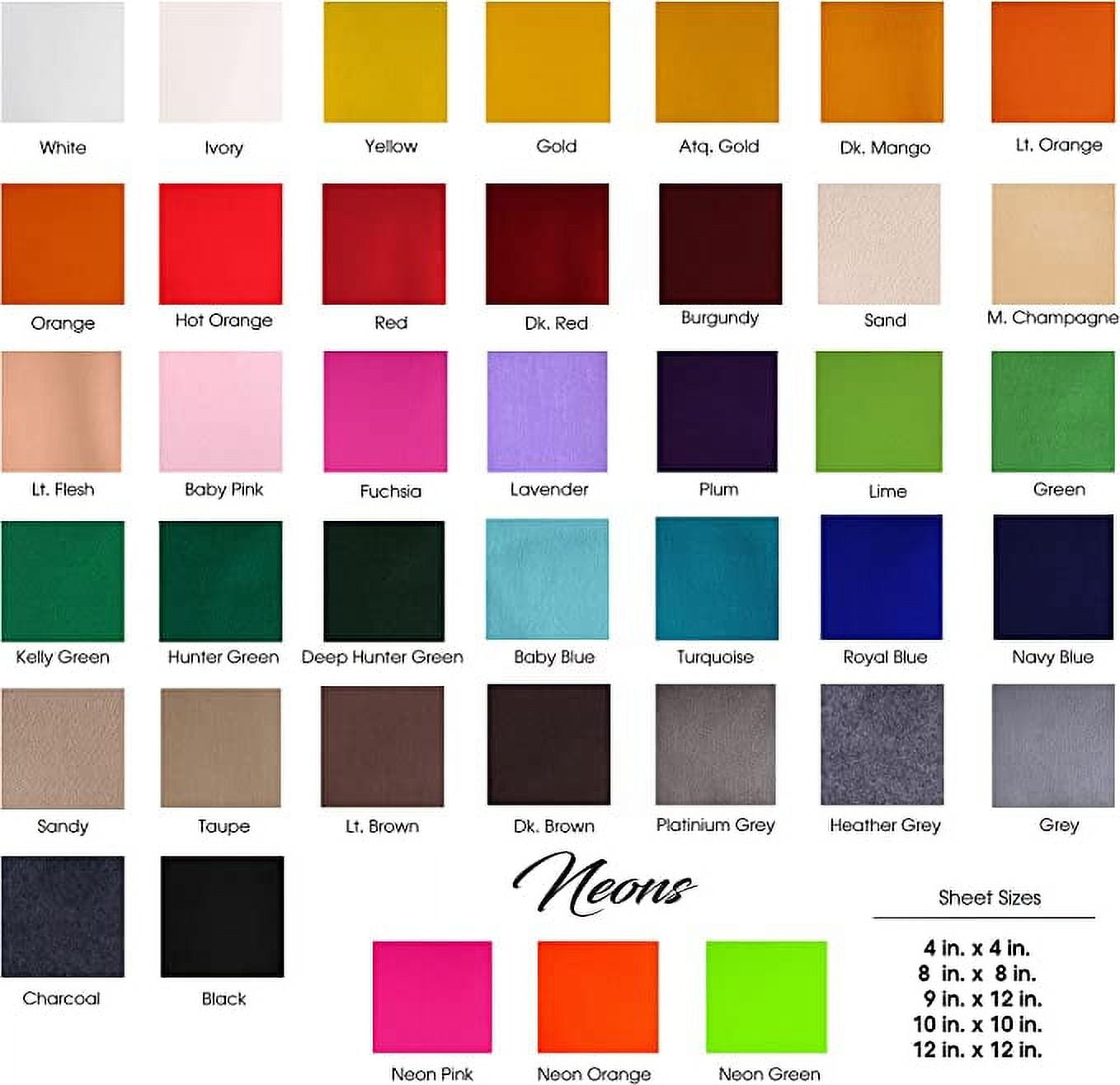 FabricLA Acrylic Felt Sheets for Crafts - Soft Precut 9" X 12" Inches (22.5cm X 30.5cm) Felt Squares - Use Felt Fabric Craft Sheets for DIY, Hobby, Costume, and Decoration - Camel, 24 Pieces