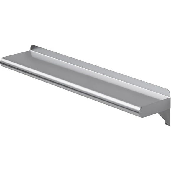 6" x 30" Stainless Steel Wall Shelf | Metal Shelving | Garage, Laundry, Storage, Utility Room | Restaurant, Commercial Kitchen | NSF Certified |
