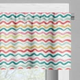 thumbnail image 3 of Ambesonne Striped Valance Pack of 2, Boho Wavy Rough Lines, 54"X12", Multicolor, 3 of 5