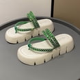 thumbnail image 2 of Zapatillas de plataforma de verano, sandalias sencillas y cómodas a la moda para mujer, suelas gruesas, zapatillas de moda para mujer Gao Jinjia LED, 2 of 2