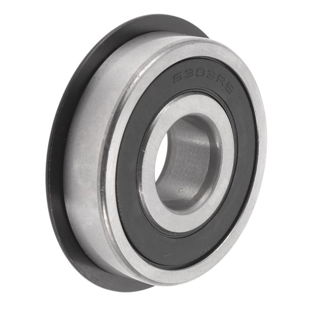 Rodamientos de bolas de ranura profunda 6303NR2RS de Bargains Únicos 17x47x14mm P0 con doble sello de goma lubricados 1 Pc Carro Scooter Patineta Rueda Universal Tonos Plateados Negros