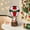 A, variant on HHBEAUTY Resin Christmas Scene Village Houses Town LED Light Christmas Santa Claus Figurine Decoration Christmas Hot Air Balloon Snowman Decor Christmas Village Houses Christmas Ornament