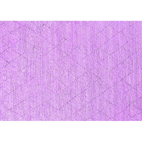 Ahgly Company Indoor Rectangle Solid Purple Modern Area Rugs, 4' x 6'
