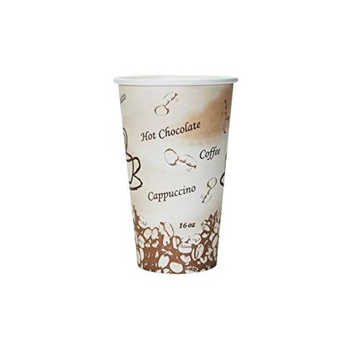 16 Oz Coffee Design Paper Hot Cup (100 count)