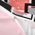 thumbnail image 3 of Homewish Geometric Checkered Twin Duvet Cover, Orange White Black Twin Bedding, Pink Reversible, 2pcs 1 Duvet Cover and 1 Pillowcase, 3 of 5