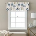 thumbnail image 3 of Summer Marine Life Valance Curtain Graffiti Starfish Conch Seahorse Vintage Seaweed Window Valances Rod Pocket Short Curtains Window Treatments for Kitchen Bedroom Bathroom Laundry 54" x 18", 3 of 9