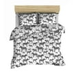 thumbnail image 1 of 100% Turkish Cotton Zebra Printed Twin Duvet Cover Set, 1 of 4