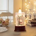 thumbnail image 5 of Zhourta Christmas Water Filled Luminous Candle Lights Night Light Wind Lamp Ornaments Santa Claus Small Gift Christmas Tree Decoration, 5 of 6