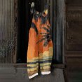 thumbnail image 5 of Iaqnaocc Hawaiian Tropic Jumpsuits for Women Summer Plus Size Boho Vacation Outfits for Women Sleeveless Tropical Jumpsuits Overalls Loose Fit Adjustable Strap Womens Overalls Orange L, 5 of 5