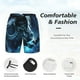 thumbnail image 3 of Balery Celestial Ram Night Sky Bañador para hombre, shorts de playa de secado rápido con entrepierna y forro de compresión-Medium, 3 of 6