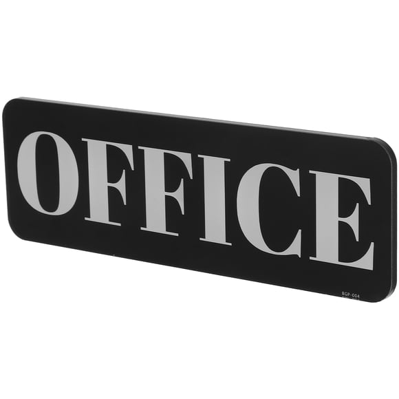 LOLIPPYY Black Acrylic Office Door Sign Self Adhesive No Soliciting Sign for Wall Or Door