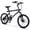 Black, variant on Costway 6-Speed Commuter Bicycle,20 LED-lit Hybrid Bike with Stereo Speakers,2 Disc Brakes Black