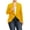 Mustard, variant on Women's Plus Size Casual Long Sleeves Open Front Solid Office Work Wear Blazer Jacket