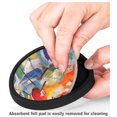 thumbnail image 3 of Silicone Non-Slip Drink Coasters with Removable Printed Absorbent Felt Pad - Set of 4 - Kandinsky: Sea Battle, 3 of 3